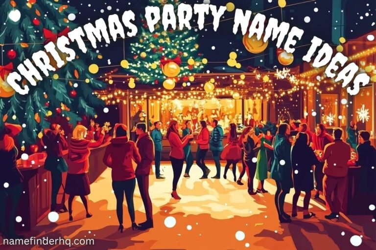 christmas party name ideas