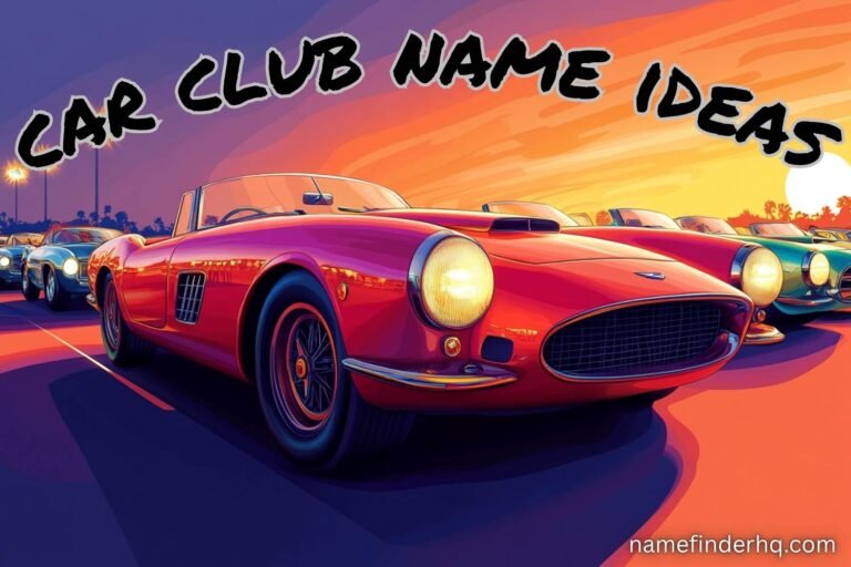 car club name ideas