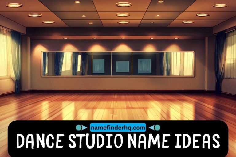 dance studio name ideas