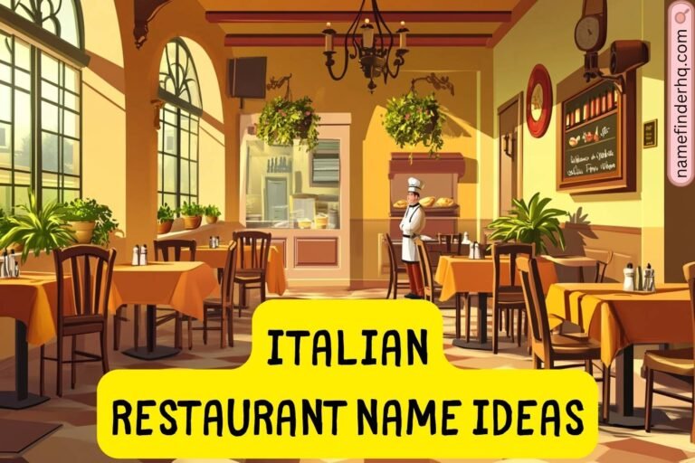 italian restaurant name ideas