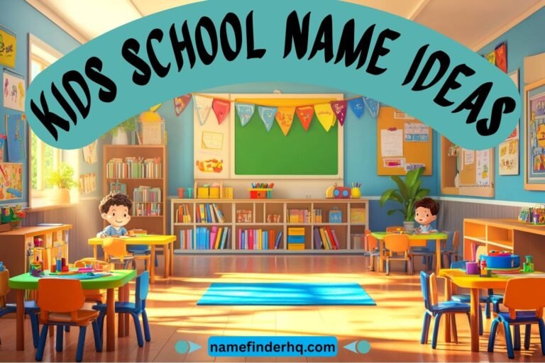 kids school name ideas
