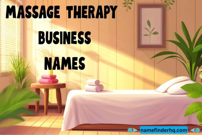 massage therapy business names