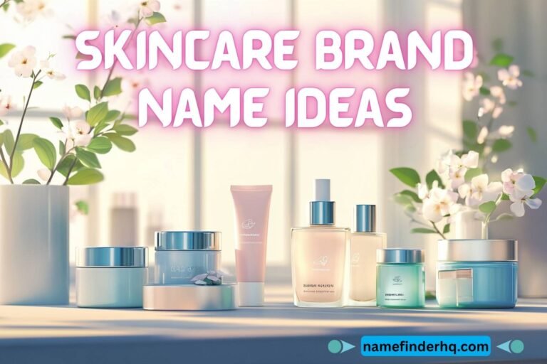 skincare brand name ideas