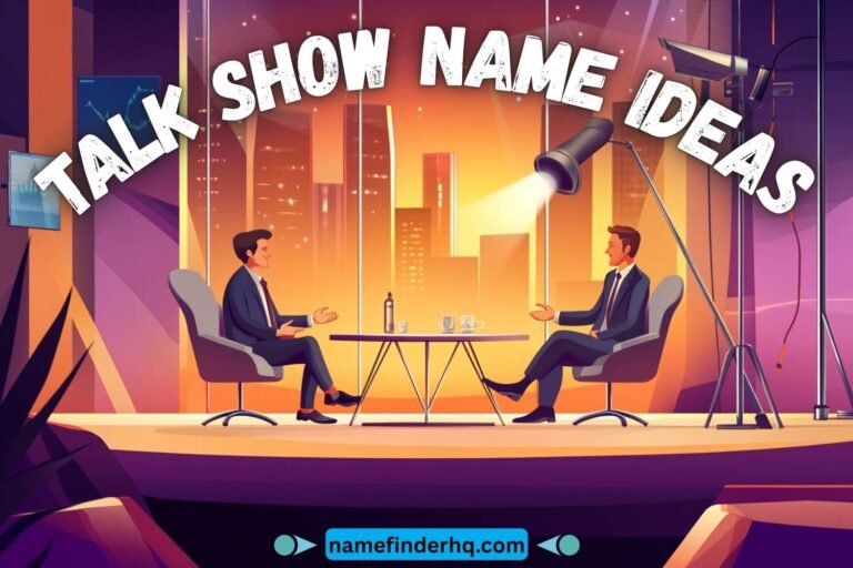 talk show name ideas