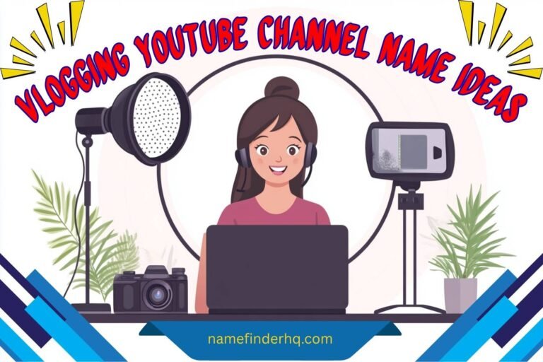 vlogging youtube channel name ideas