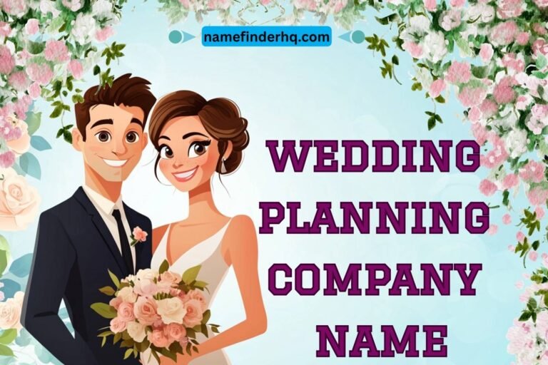 wedding planning company name