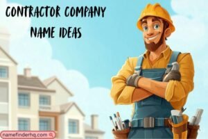 contractor company name ideas