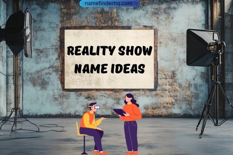 reality show name ideas