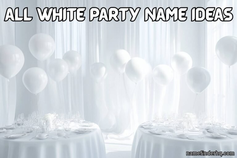 all white party name ideas