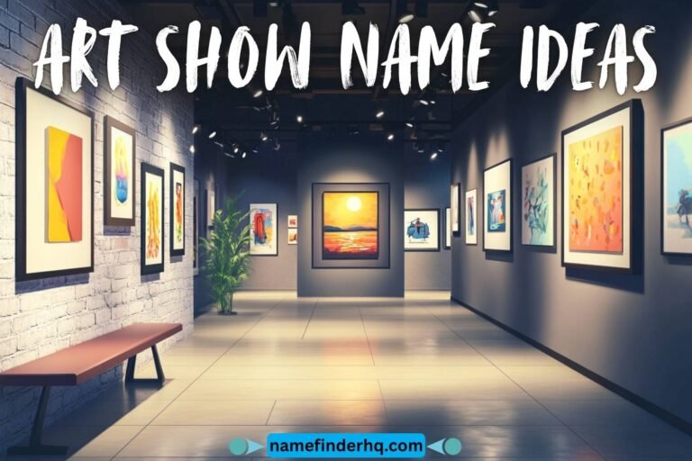 art show name ideas