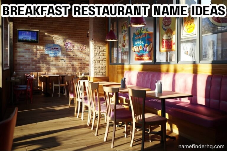 breakfast restaurant name ideas