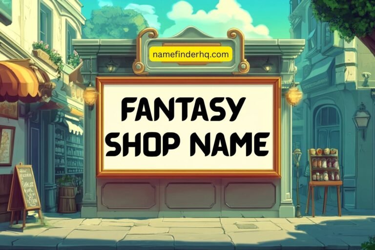 fantasy shop name