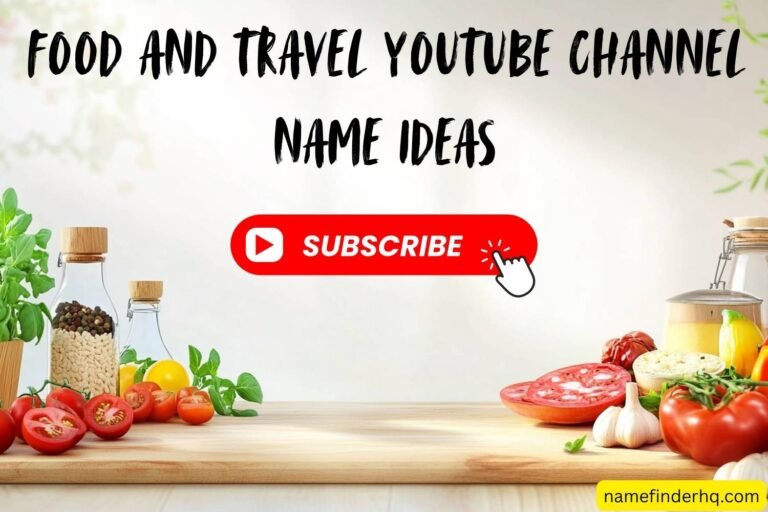 food and travel youtube channel name