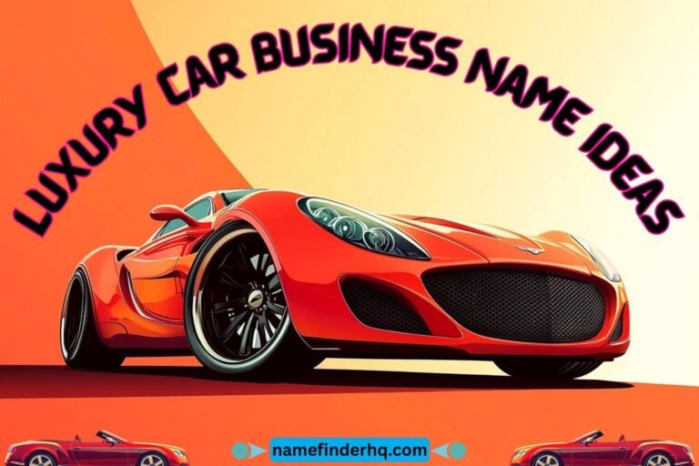 luxury car business name ideas