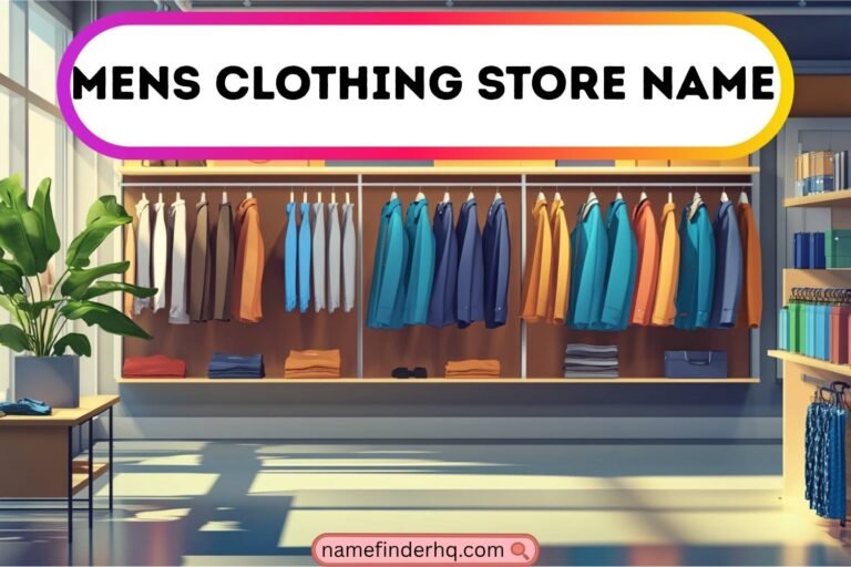 men's clothing store name