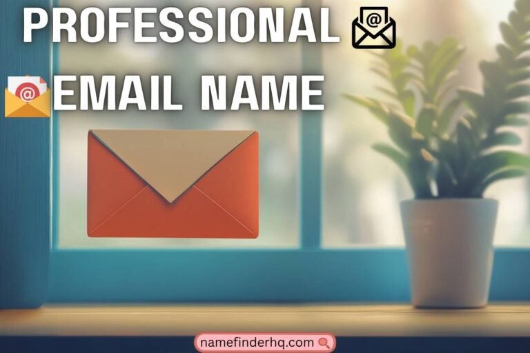 professional email name