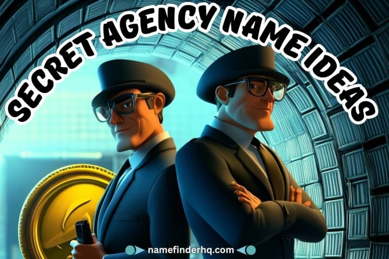 secret agency name ideas