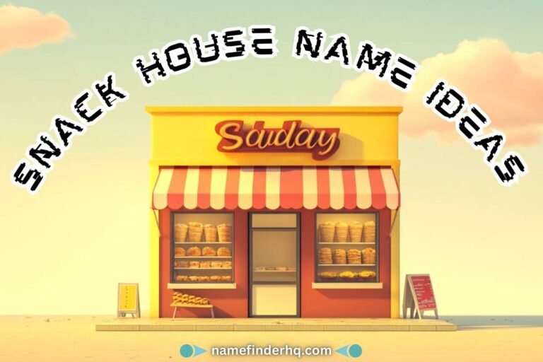 snack house name ideas