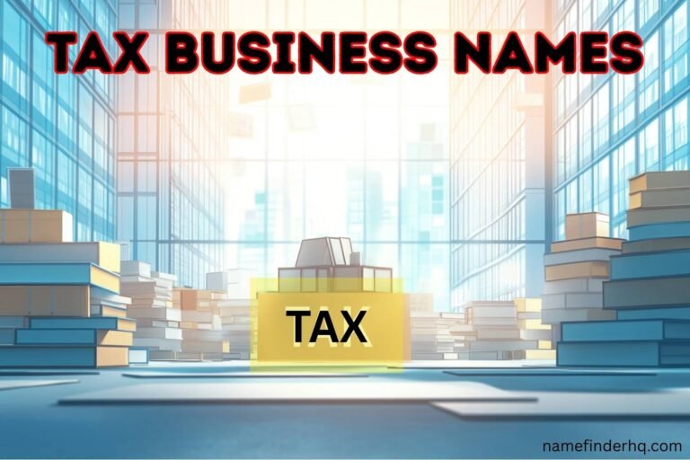 tax business names