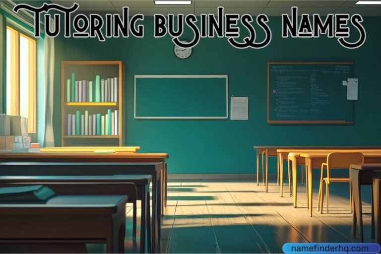tutoring business names
