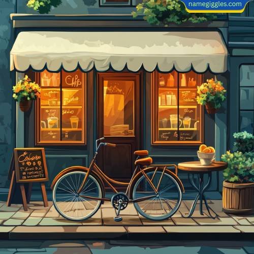 Funny Bike Coffee Shop Names