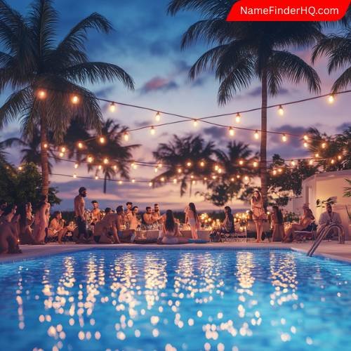 Unique Adult Pool Party Names for Summer Nights